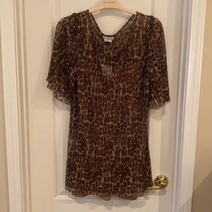 Lovers and friends cheetah sparkle dress